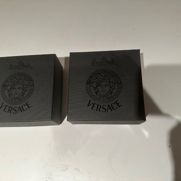 Versace Medusa Rosenthal glass napkin ring crystal clear - Picture 4 of 4